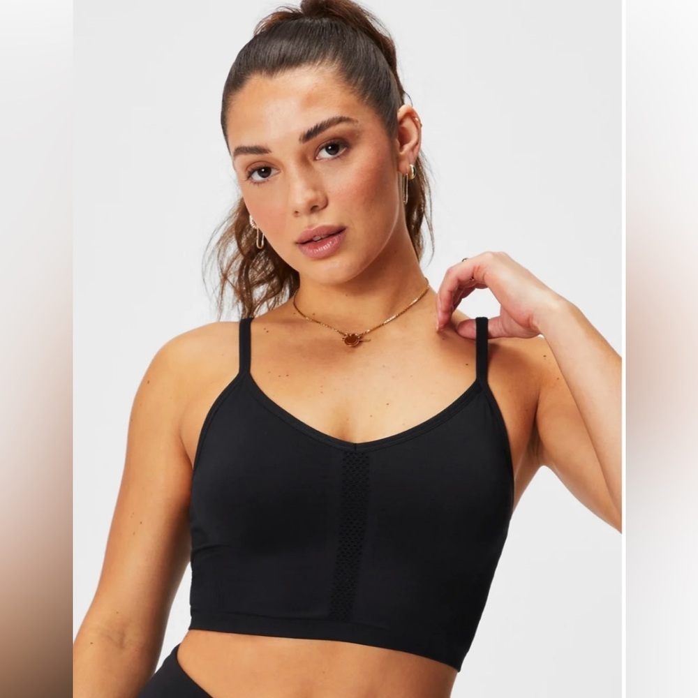 Fabletics Sync Seamless Bralette Black Size Medium - image 1